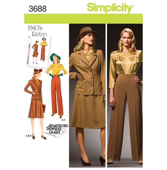 Simplicity 3688BB snitmønster