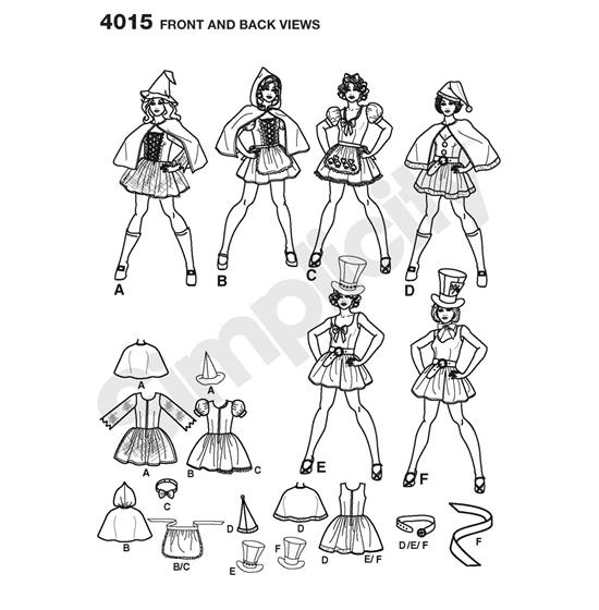 Simplicity 4015YY snitmønster
