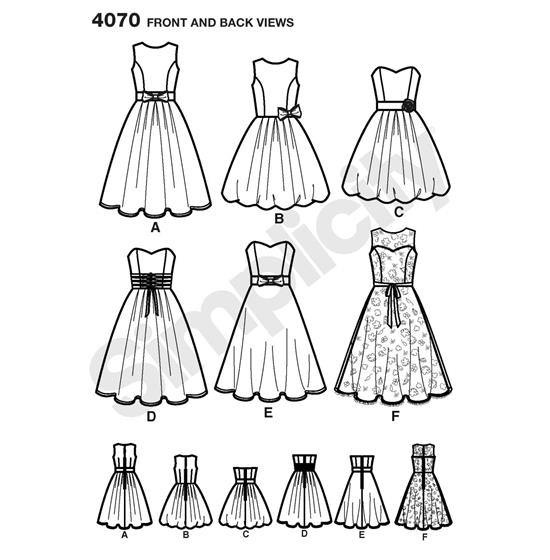 Simplicity 4070H5 snitmønster