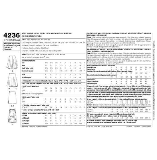 Simplicity 4236P5 snitmønster