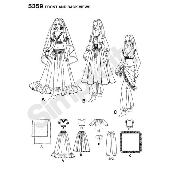 Simplicity 5359RR snitmønster