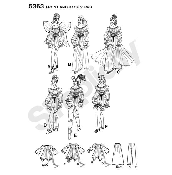 Simplicity 5363HH snitmønster