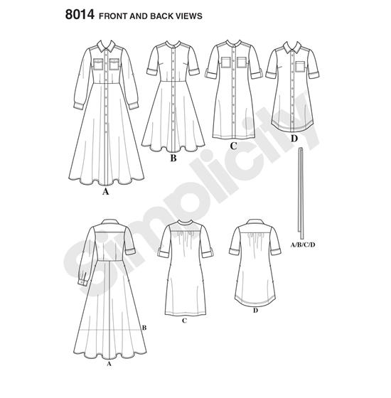 Simplicity 8014U5 snitmønster