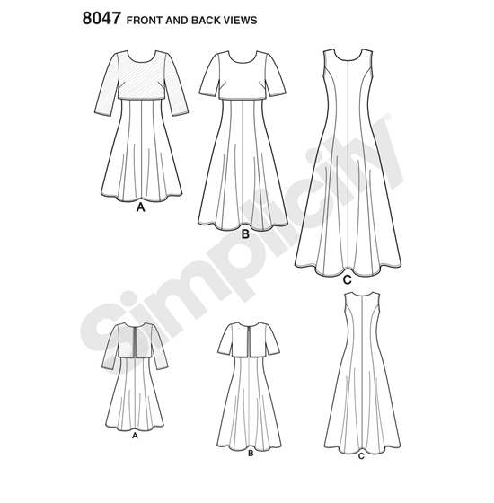 Simplicity 8047H5 snitmønster