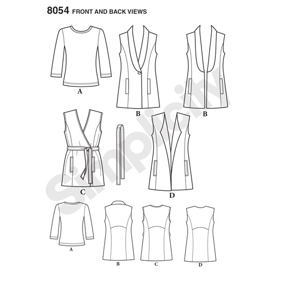 Simplicity 8054U5 snitmønster