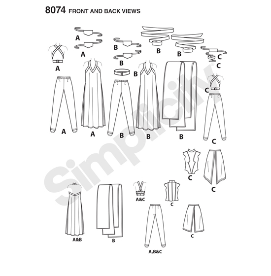 Simplicity 8074H5 snitmønster