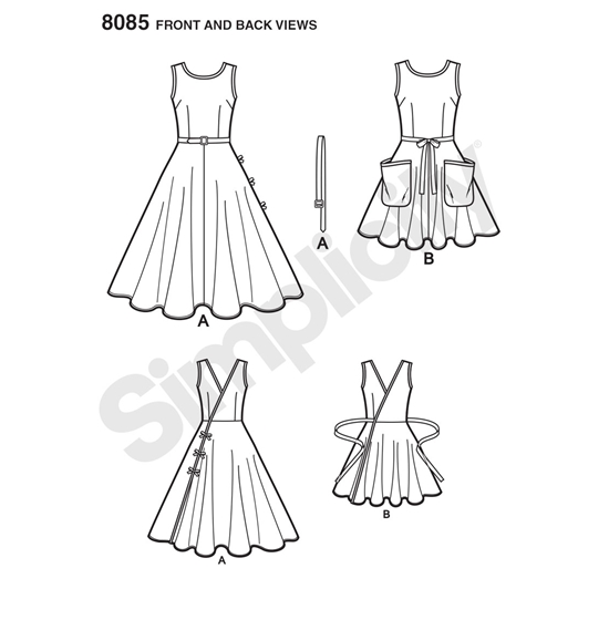 Simplicity 8085H5 snitmønster