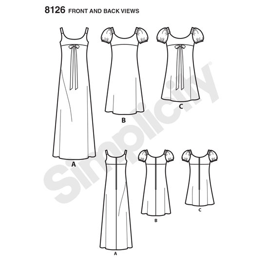 Simplicity 8126R5 snitmønster