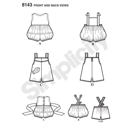 Simplicity 8143A snitmønster
