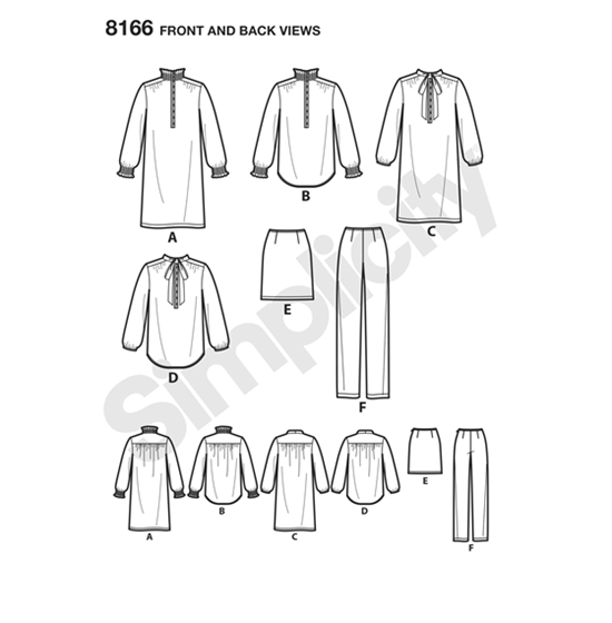 Simplicity 8166R5 snitmønster