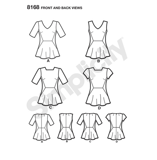 Simplicity 8168H5 snitmønster