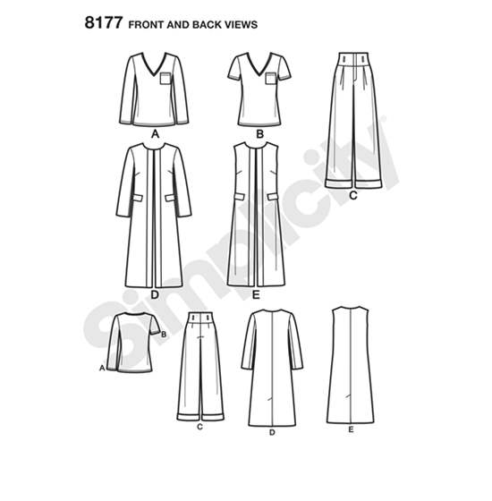 Simplicity 8177BB snitmønster