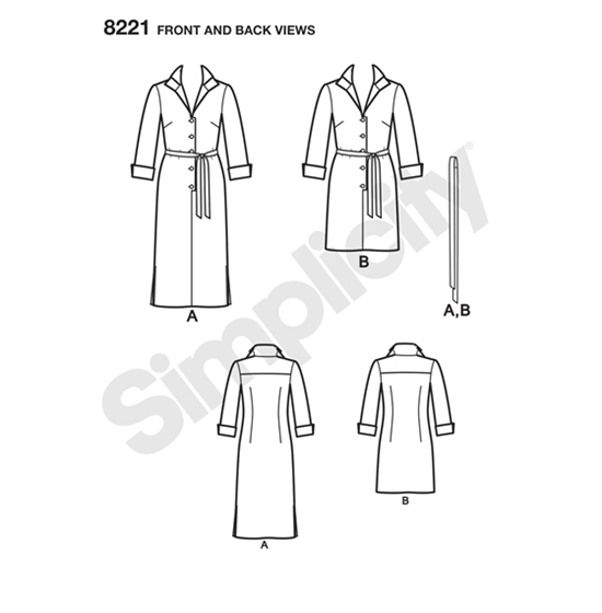 Simplicity 8221BB snitmønster