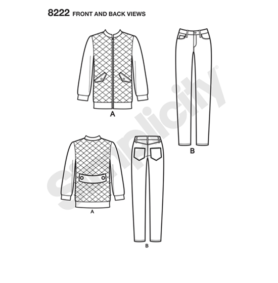 Simplicity 8222H5 snitmønster