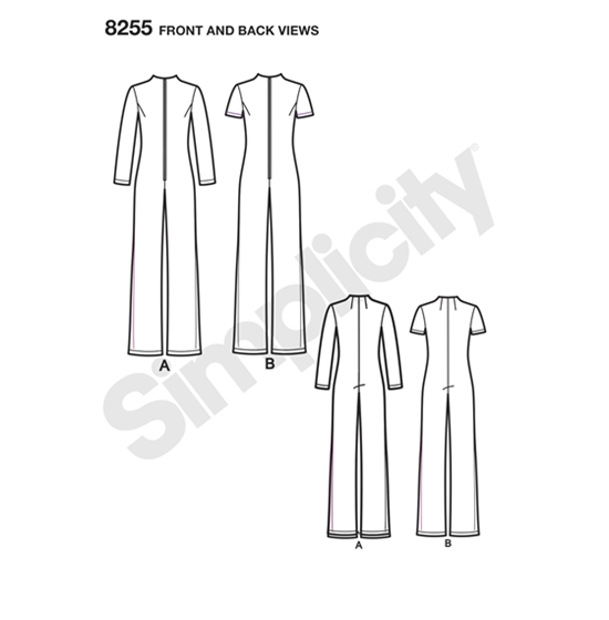 Simplicity 8255P5 snitmønster