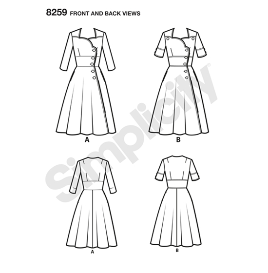 Simplicity 8259K5 snitmønster