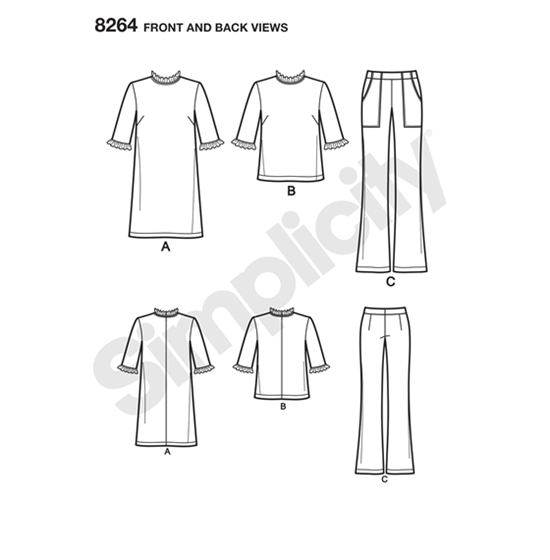 Simplicity 8264P5 snitmønster