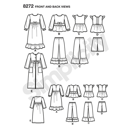 Simplicity 8272K5 snitmønster