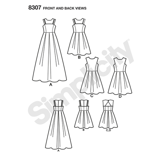 Simplicity 8307AA snitmønster