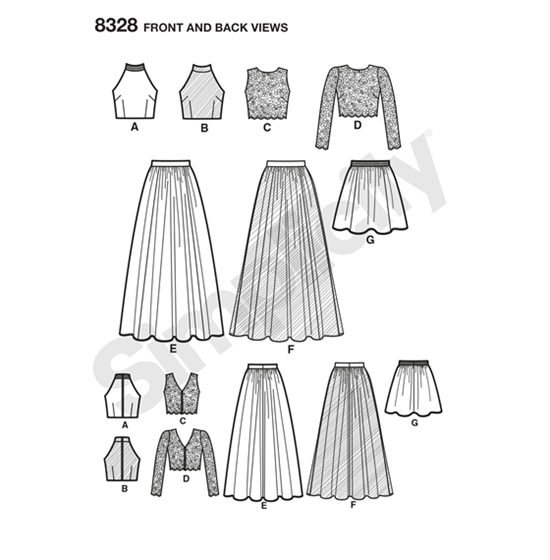 Simplicity 8328P5 snitmønster
