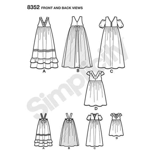 Simplicity 8352K5 snitmønster