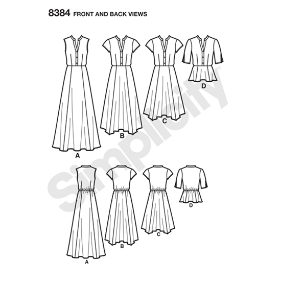 Simplicity 8384H5 snitmønster