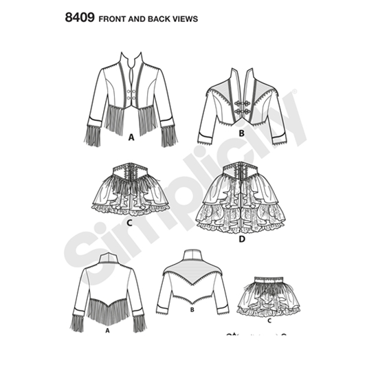 Simplicity 8409R5 snitmønster