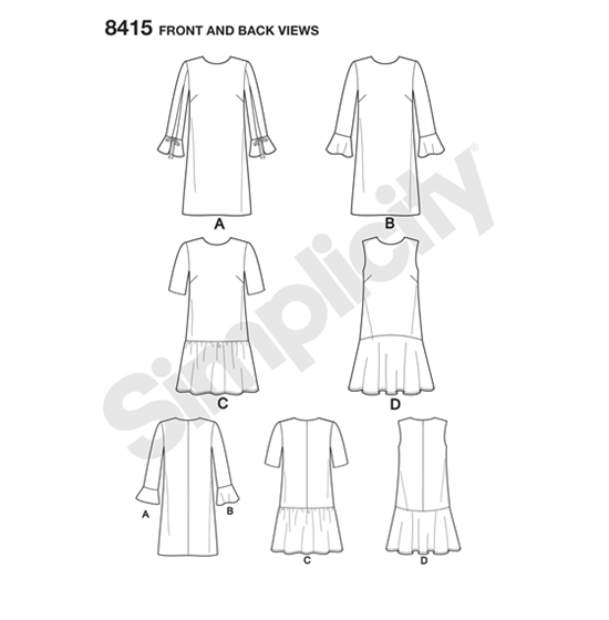 Simplicity 8415H5 snitmønster