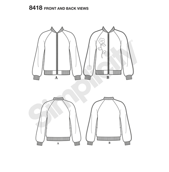 Simplicity 8418R5 snitmønster