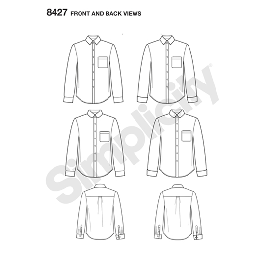 Simplicity 8427AA snitmønster