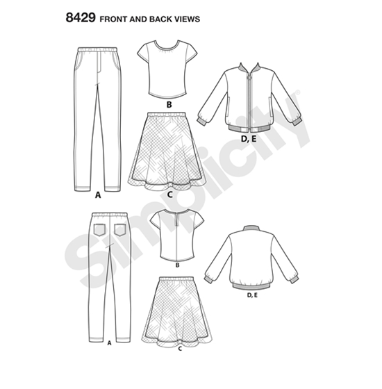 Simplicity 8429K5 snitmønster