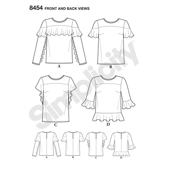 Simplicity 8454R5 snitmønster