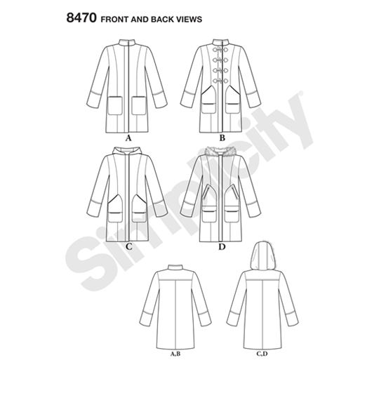Simplicity 8470H5 snitmønster
