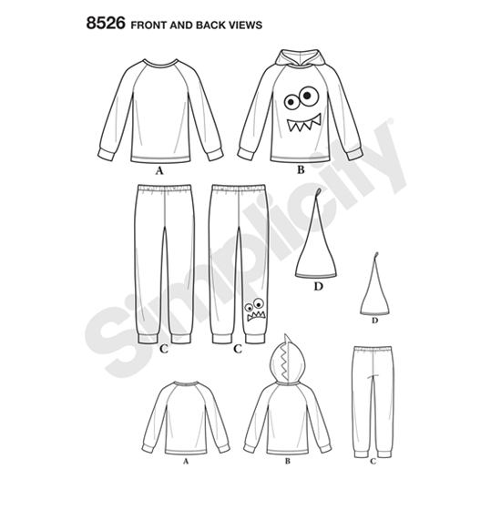 Simplicity 8526A snitmønster