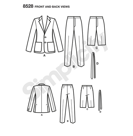 Simplicity 8528BB snitmønster