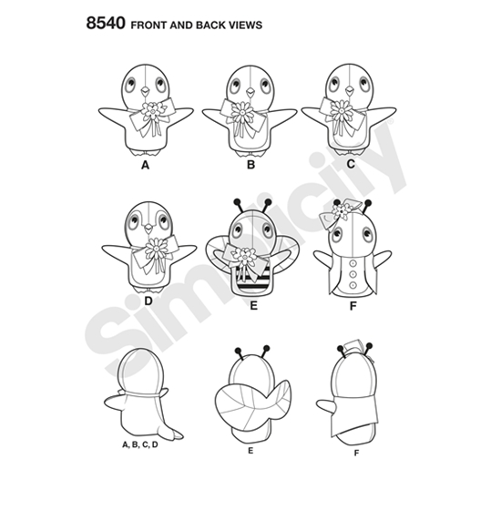 Simplicity 8540OS snitmønster